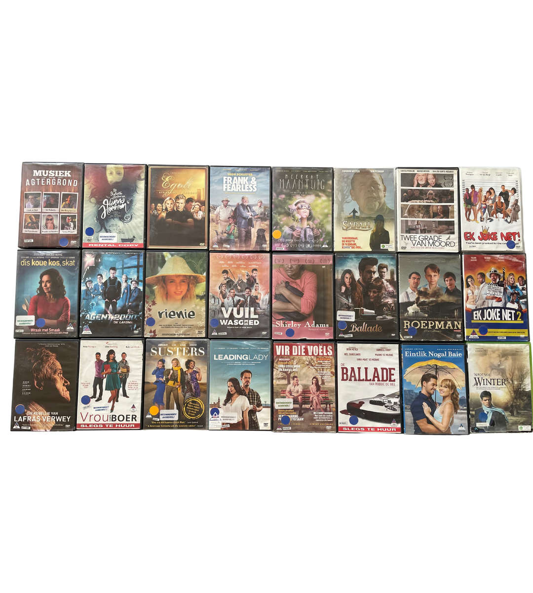 DVD X 24 - 24 Preowned Afrikaans DVDs - Great Condition, R130 (Extras Included!)