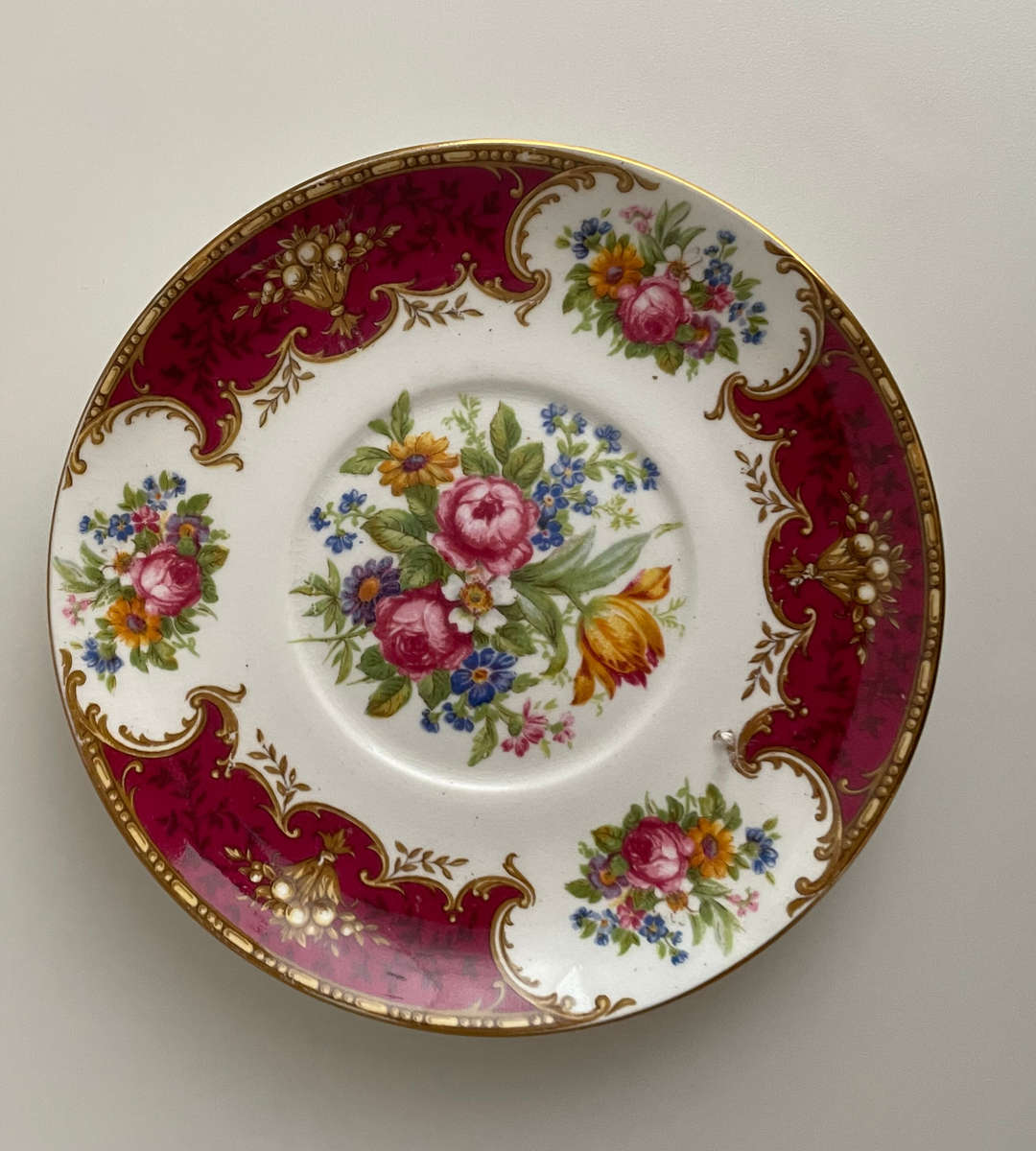 Shelley Duchess 13401 Cup & Saucer Set c.1926  Fine Bone China  6 Teacups & 5 Saucers