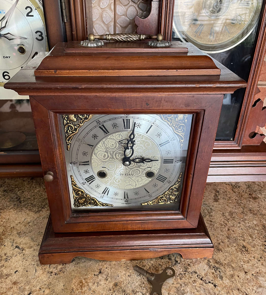 Lot of Antique & Vintage Wall Clocks  Three Star, Blessing, Ansonia (For Restoration)