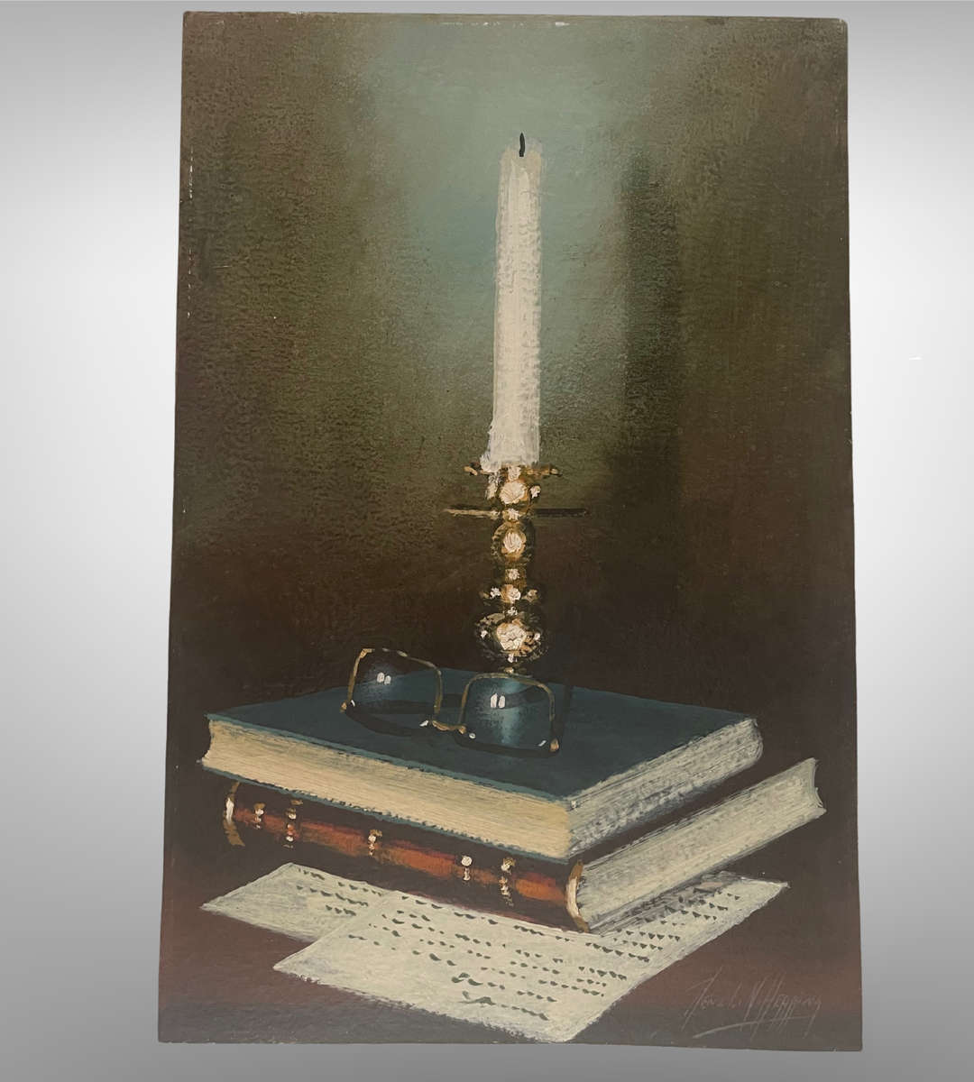 Denzil Herring Original Oil Painting  Still Life Realism (1950-1969)  Unframed