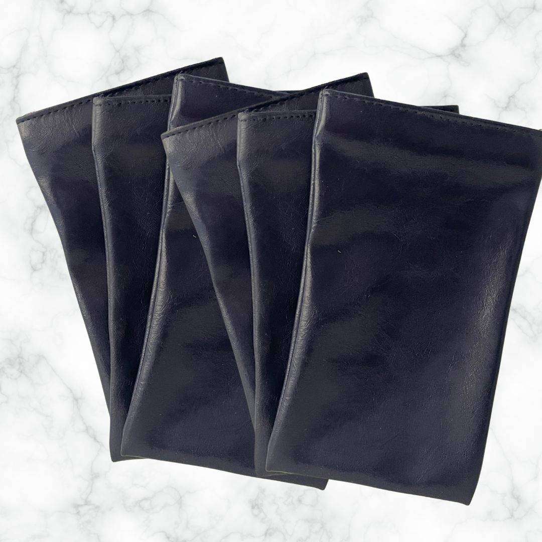 Squeeze-Top Sunglasses Pouch  6 Pack + 6 Cleaning Cloths  Blue  R69 for Set