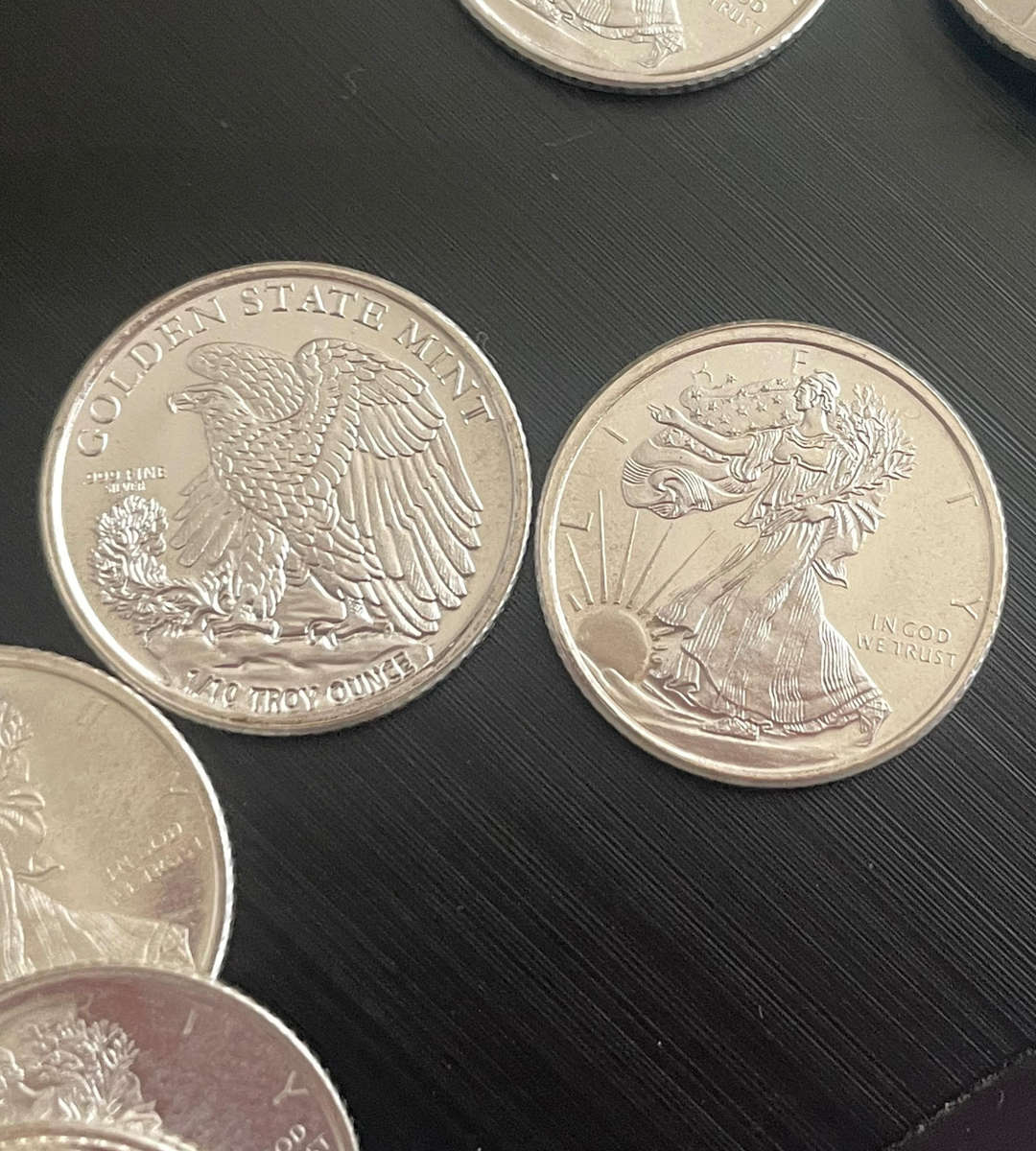 Reserved - Lot of 46 × 1/10 oz Walking Liberty Silver Rounds  .999 Fine Silver Bullion Coins