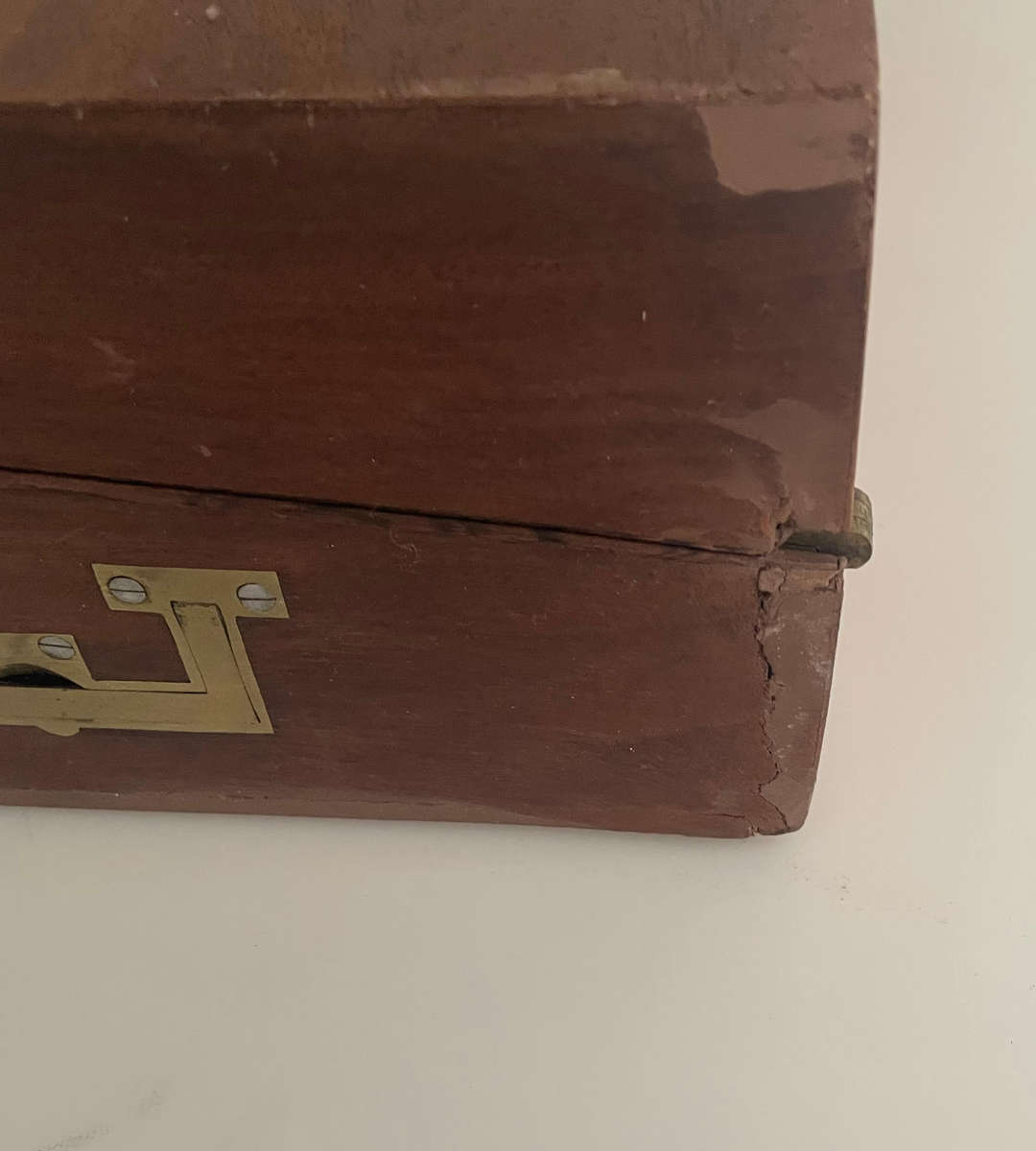 Antique Victorian Mahogany Writing Slope | Lap Desk | Circa 1870 | Restoration Project | No Key