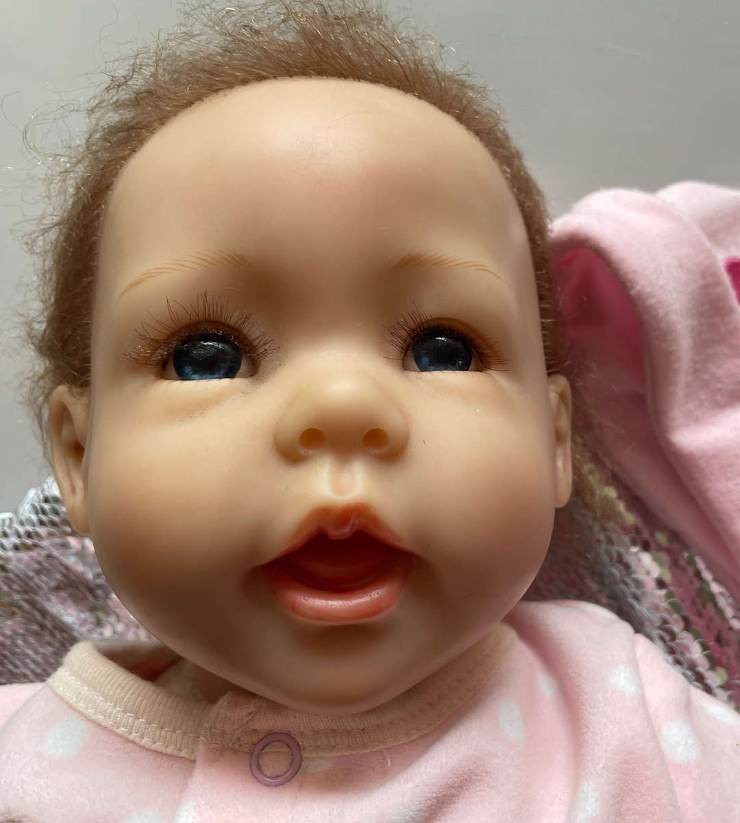 Collection of 3 Dolls: 2 Reborn 55cm Realistic Handmade Silicone Vinyl Dolls & 1 Baby Born Interacti