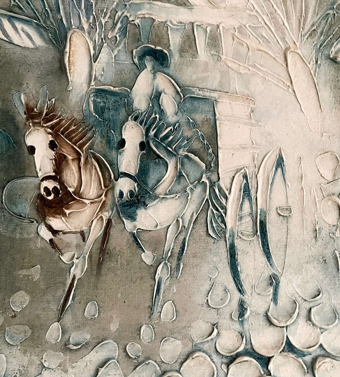 Original Boris Chezar Signed Oil Painting  Montmartre Paris Scene  Textured Art (R495!)