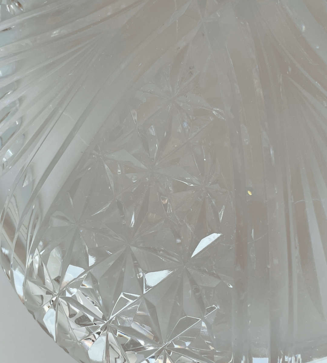 Oval Stuart Cut Crystal Platter  28cm x 21.7cm, 1960s/70s, Excellent Condition