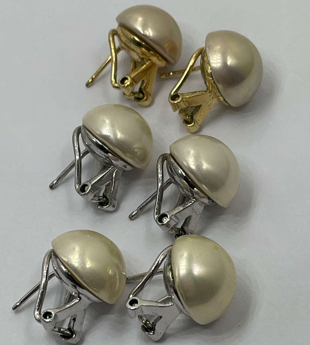 Reserved for Danie- Vintage Marvella - Lot of 3 Pairs - 11mm - Gold & Silver Tone