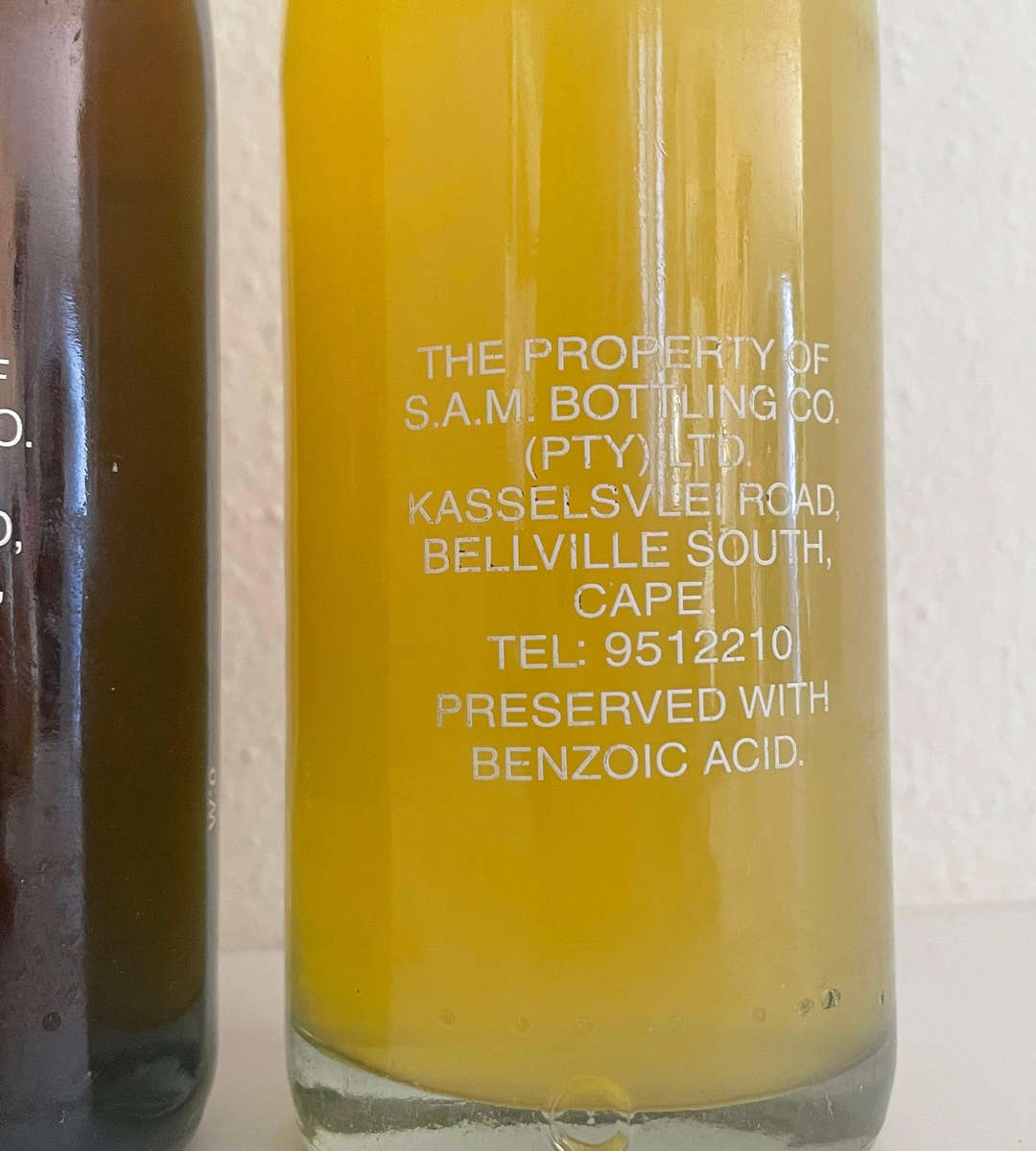 Classic Set of 4 Vintage Bashews Soft Drink Bottles