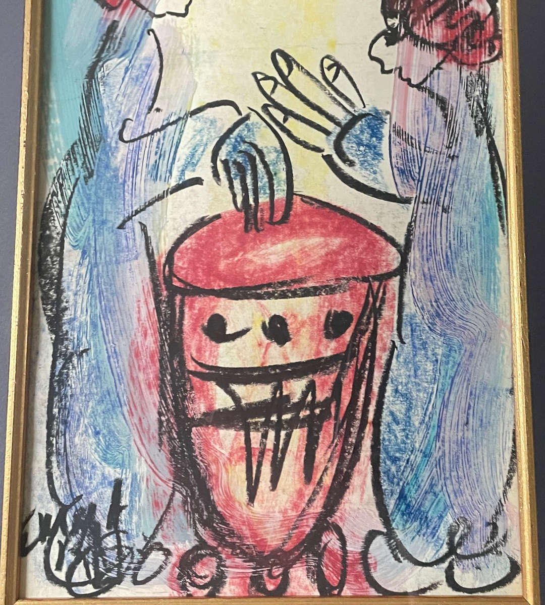 Original Emma Ray painting "Rhythm of the Djembe"