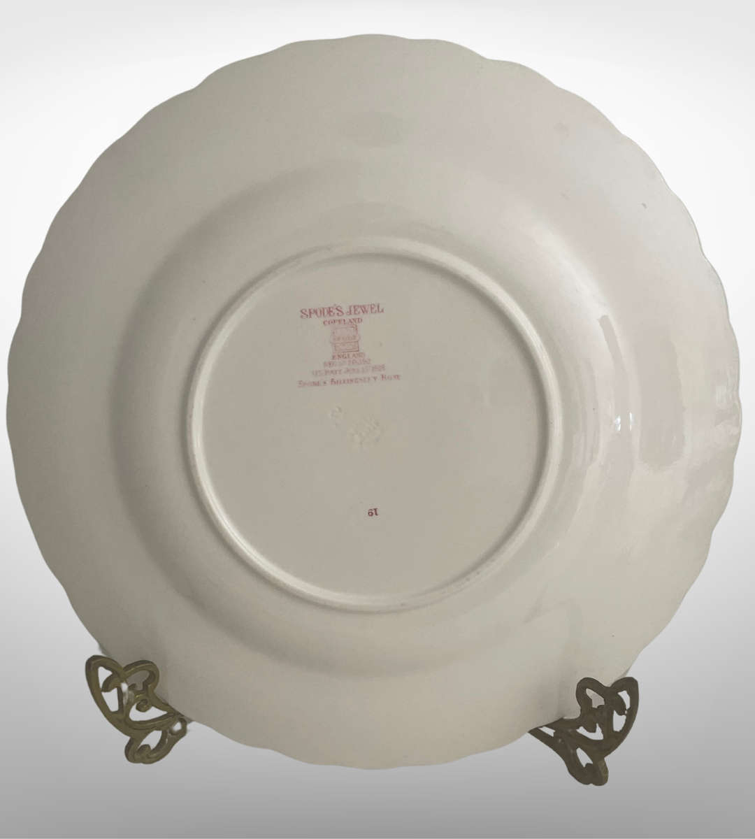 Spode's Jewel Copeland Spode Billingsley Rose 26.5cm Dinner Plate  England