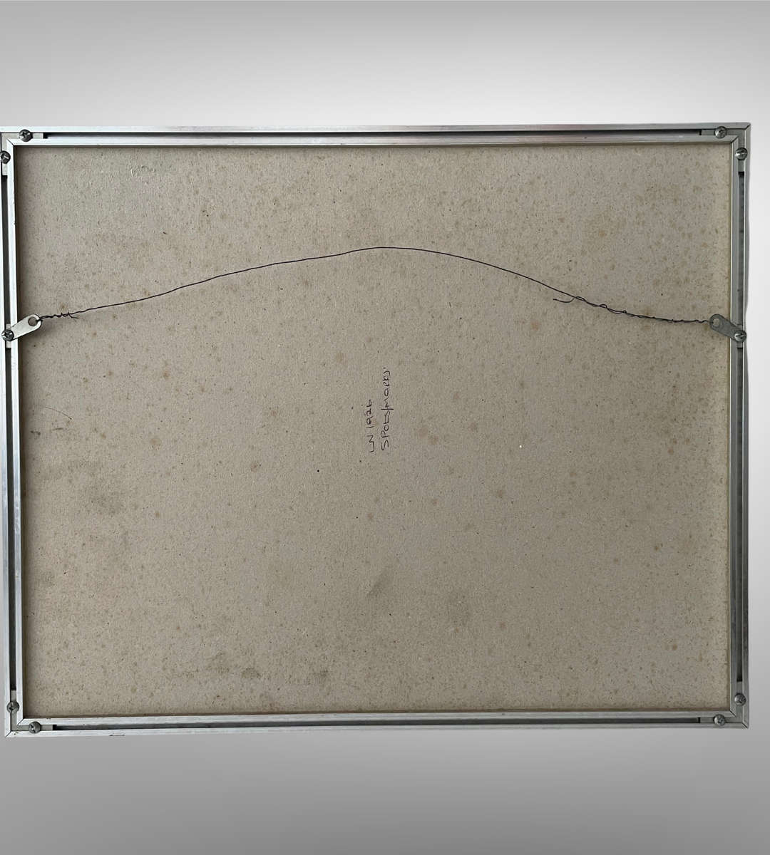 Clive Green 2006 Framed Watercolor Landscape  Signed Artwork  Metal Frame  48cm x 39cm