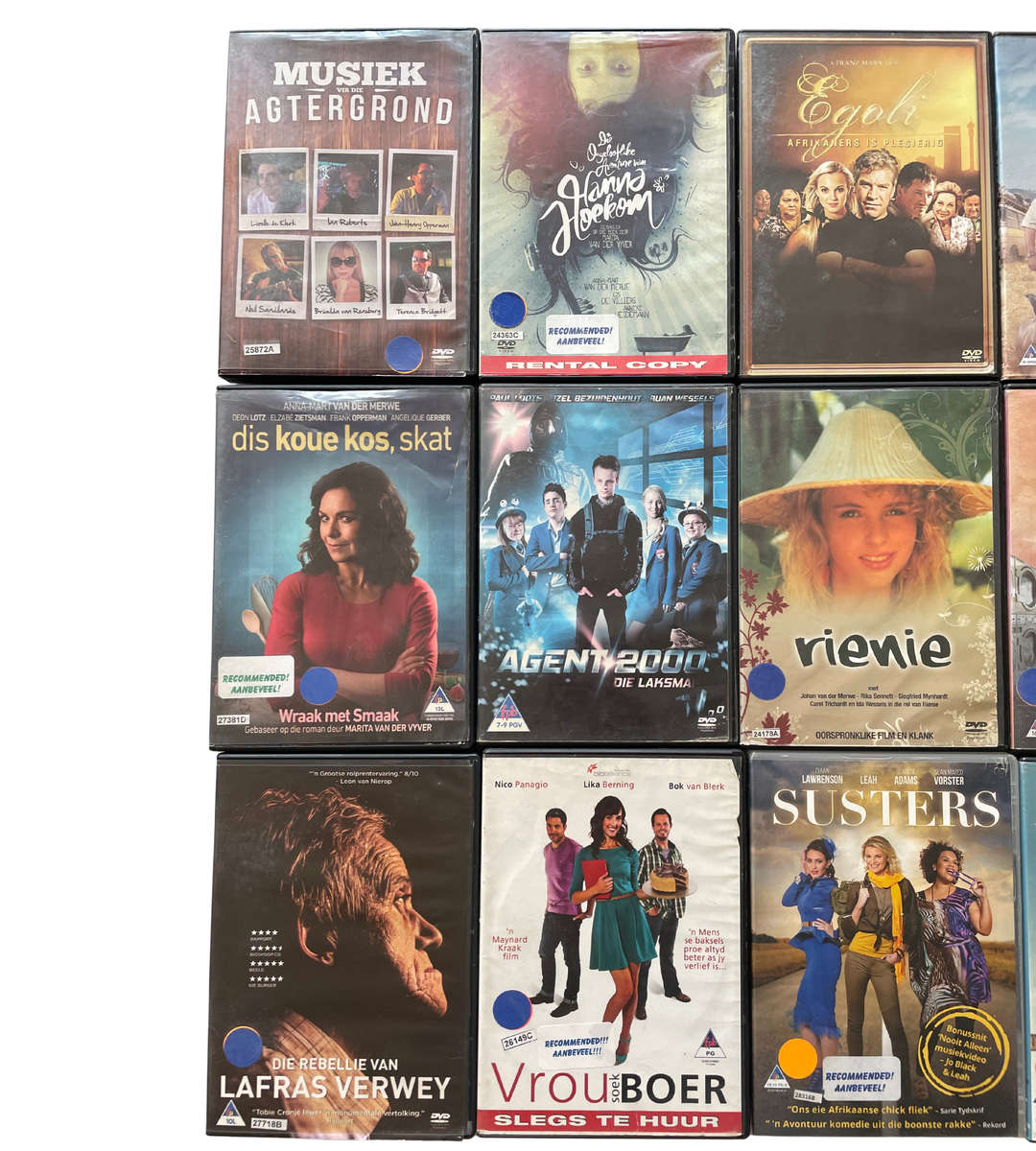 DVD X 24 - 24 Preowned Afrikaans DVDs - Great Condition, R130 (Extras Included!)