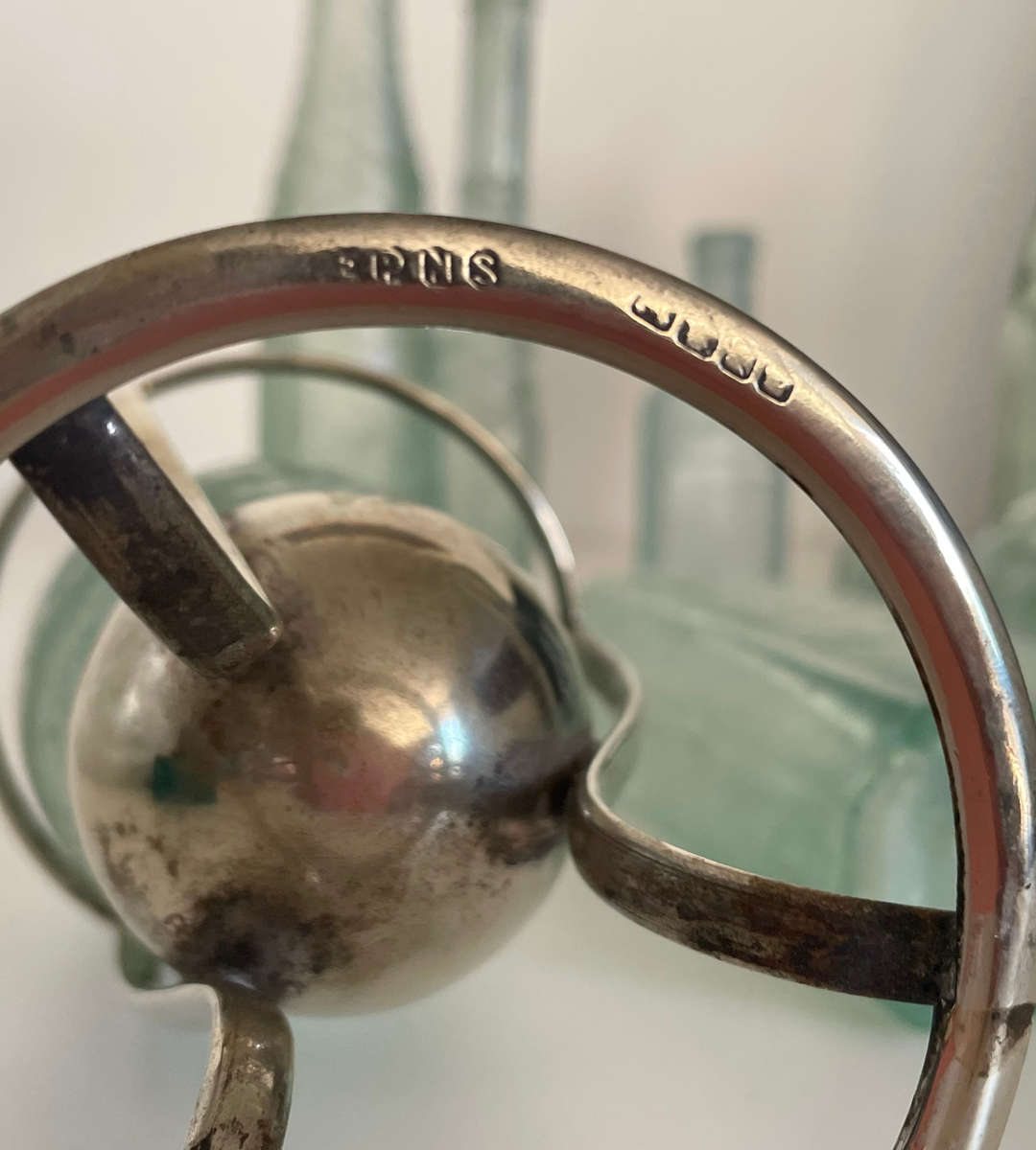 Rare Antique Bottle Collection with Aqua Glass Stoppers & Torpedo Bottle Stand - 12 Unique Bottles