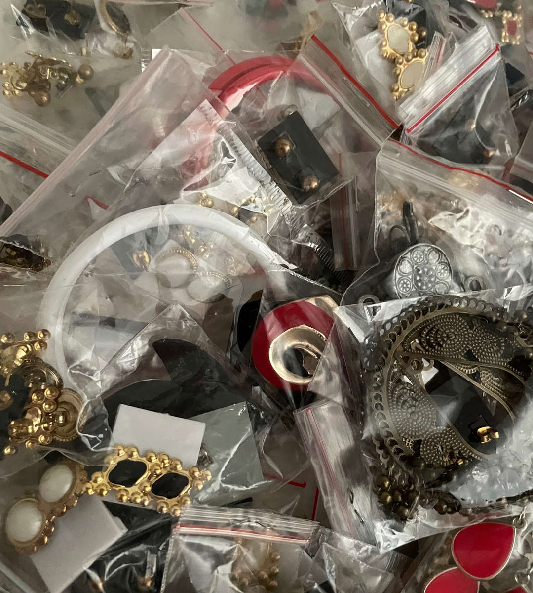 Lot of 700+ Costume Jewelry Earrings  Mixed Styles & Duplicates, Sold As-Is