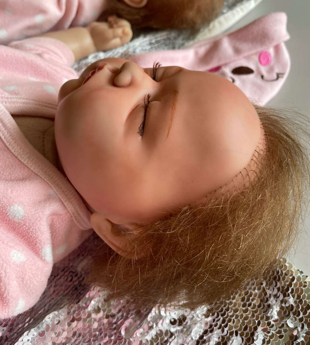 Collection of 3 Dolls: 2 Reborn 55cm Realistic Handmade Silicone Vinyl Dolls & 1 Baby Born Interacti