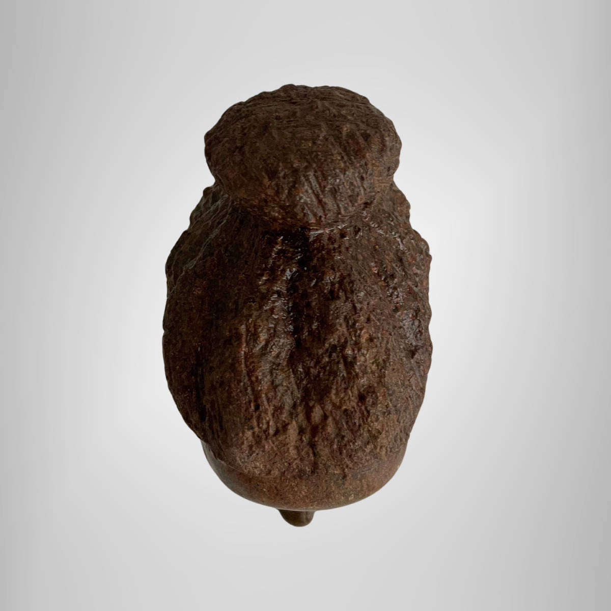 Heavy Vintage African Soapstone Bust  Hand-Carved Female Figure  17 cm  Heavy and Detailed