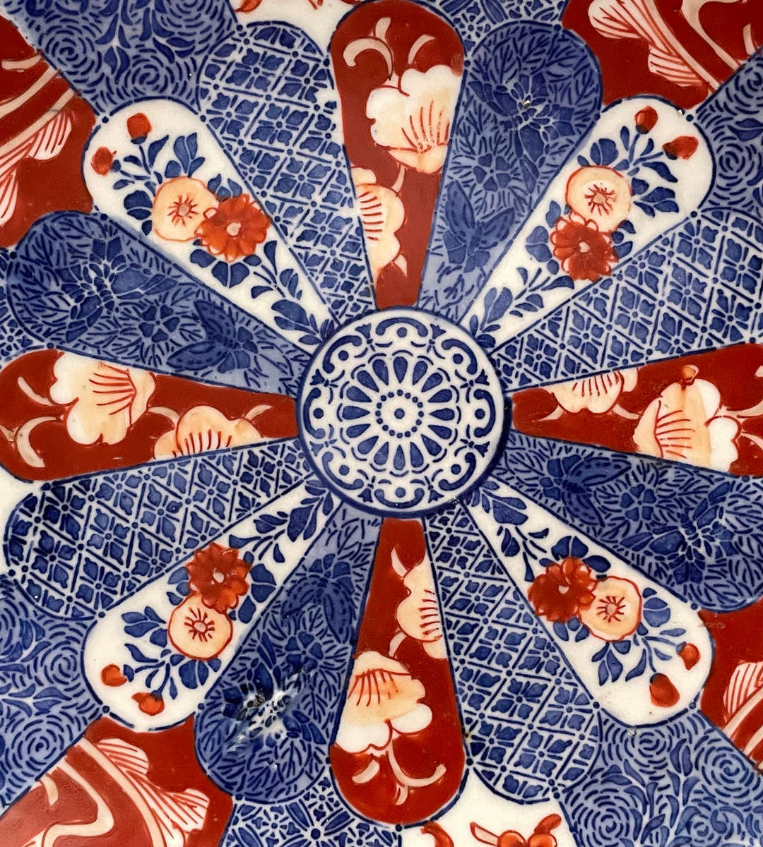 Rare Antique Meiji Japanese Arita Plate by Seiji Kaisha (1879-1897)  Impressed Mark, 21.3cm