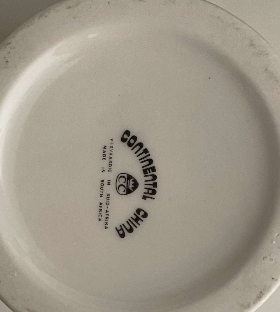 Vintage Continental China South Africa Ceramic Beer Mug  Jolly Roger Pirate Skull, Gold Trim, 500ml