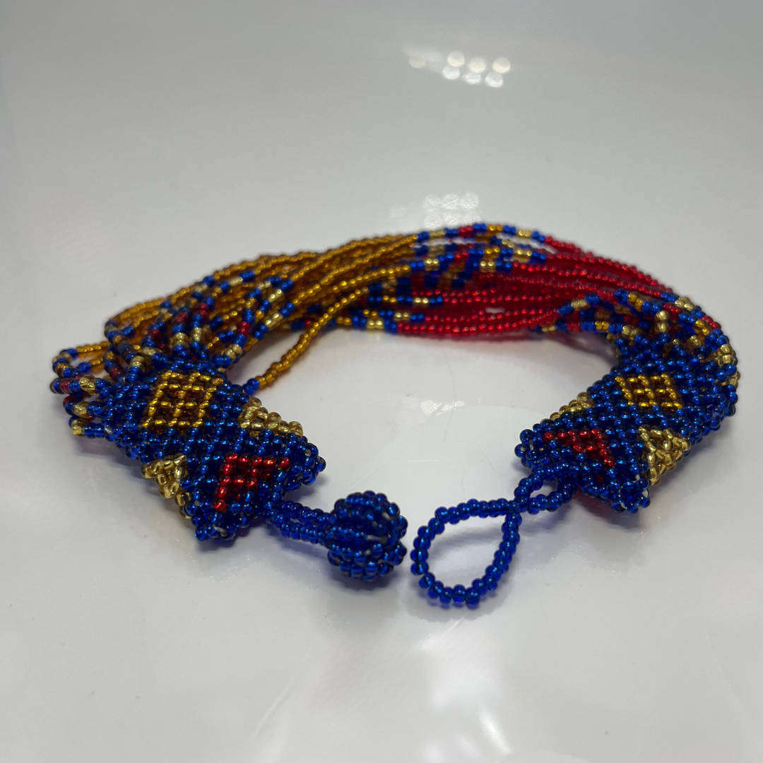 Handmade Tube Bracelet by Busilephi Glass Beads Clearance R25