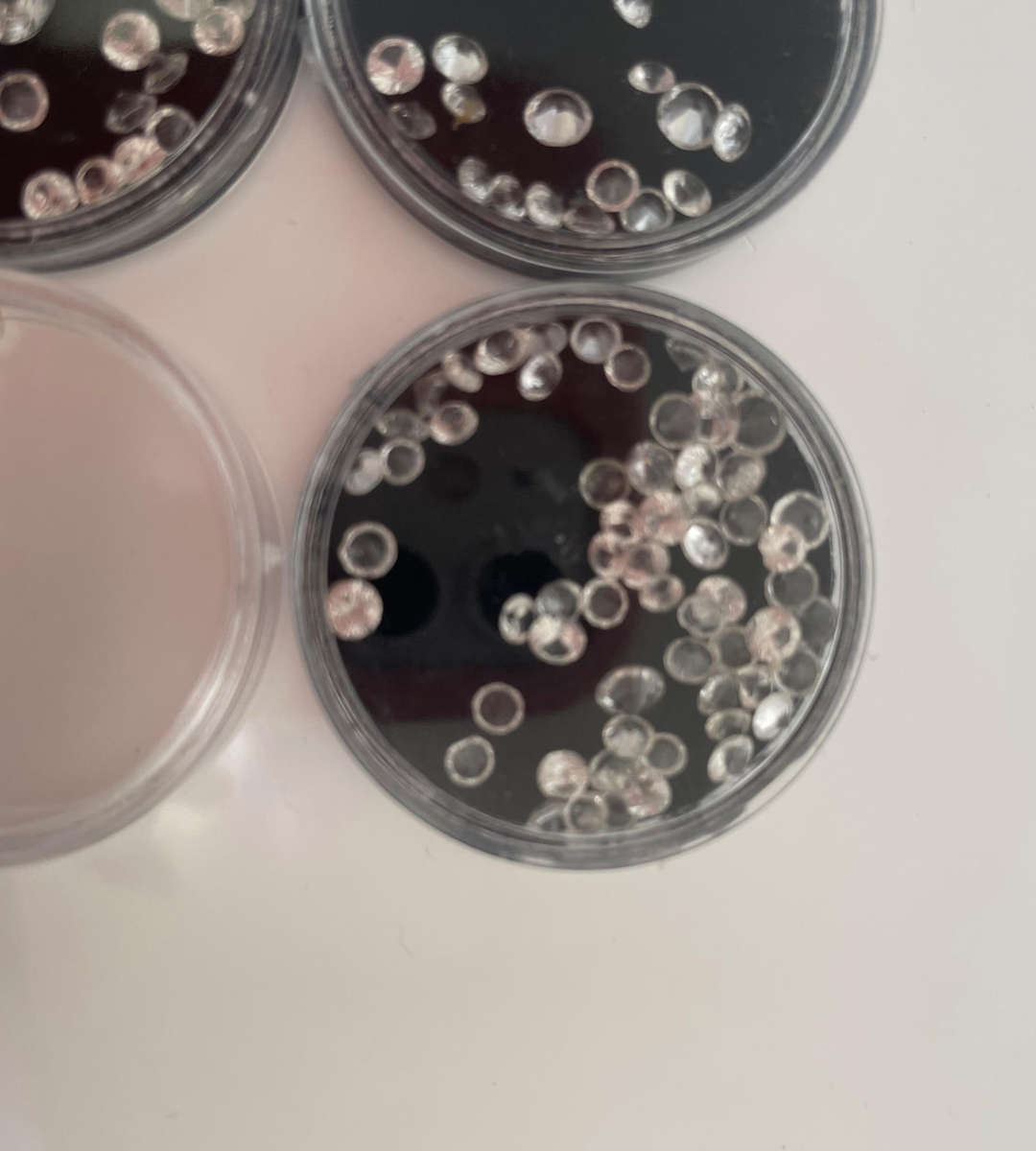 Over 100 Loose Diamond Simulants  Brilliant Cut  Removed from Gold Jewellery