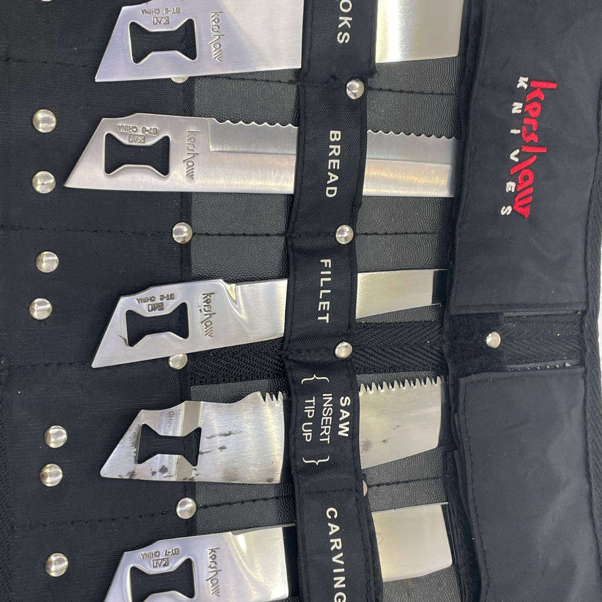 2 × Original Kershaw Knife Sets  Large Blade Set (6 Blades, No Handle) & Smaller Set with Handle