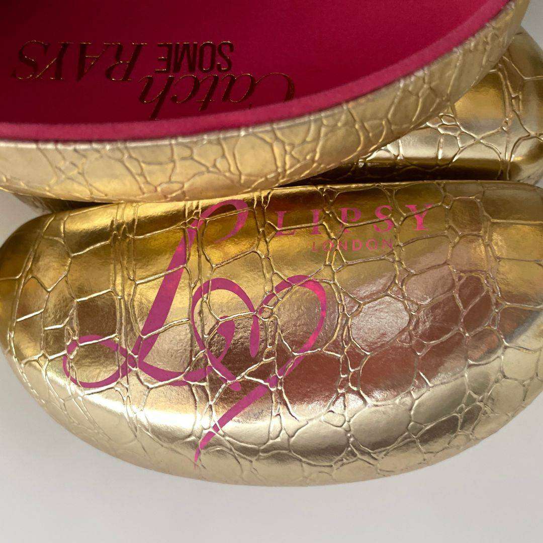 Lipsy London Gold Hard Shell Sunglasses Case  Catch Some Rays  R155 Retail, Now R59