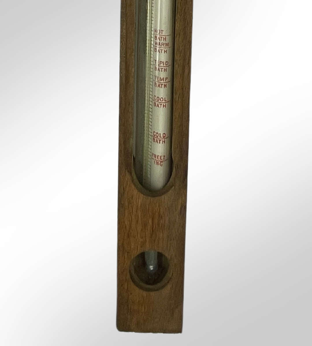 Antique Dr. Forbes Bath Thermometer (1890s-1919)  Beech Wood Floating Thermometer, Rare Collectible