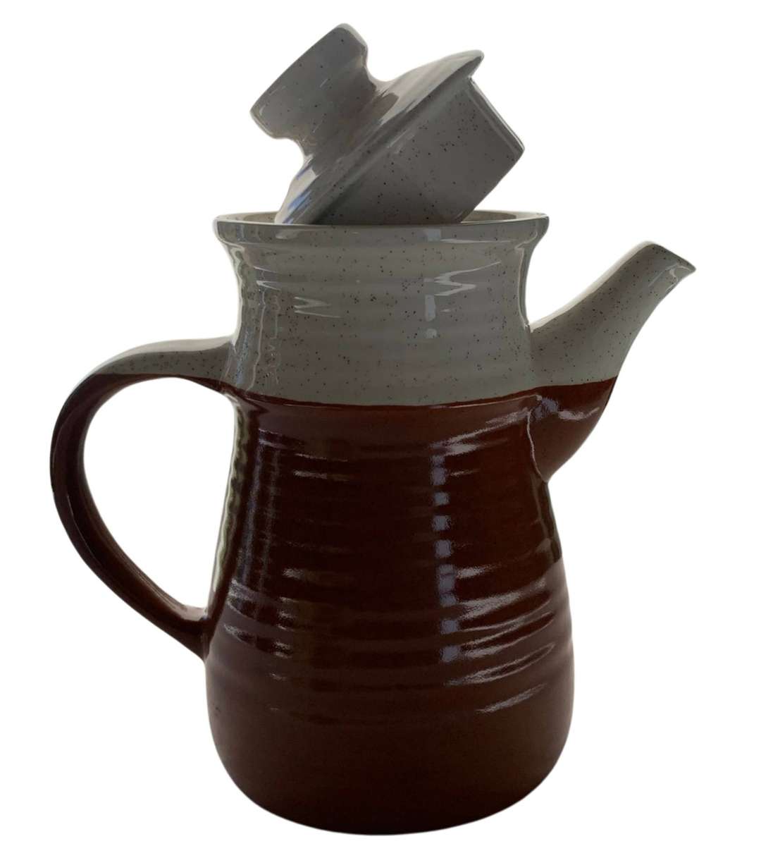 Vintage J & G Meakin Stoneware Coffee Pot  England  Retro 1960s1970s