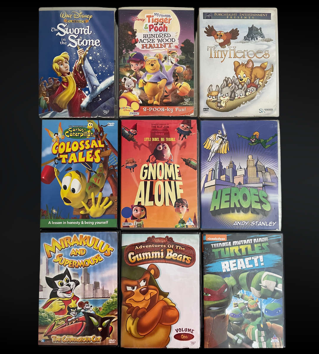 Clearance sale - 70+ Kids' DVDs | Boys' Animated Bundle | Thomas, Bob the Builder & More | Used