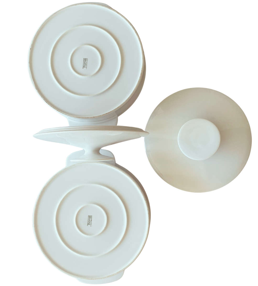 Rare 4-Piece Thomas Rosenthal Porcelain Serving Dishes with Lids  1970s German