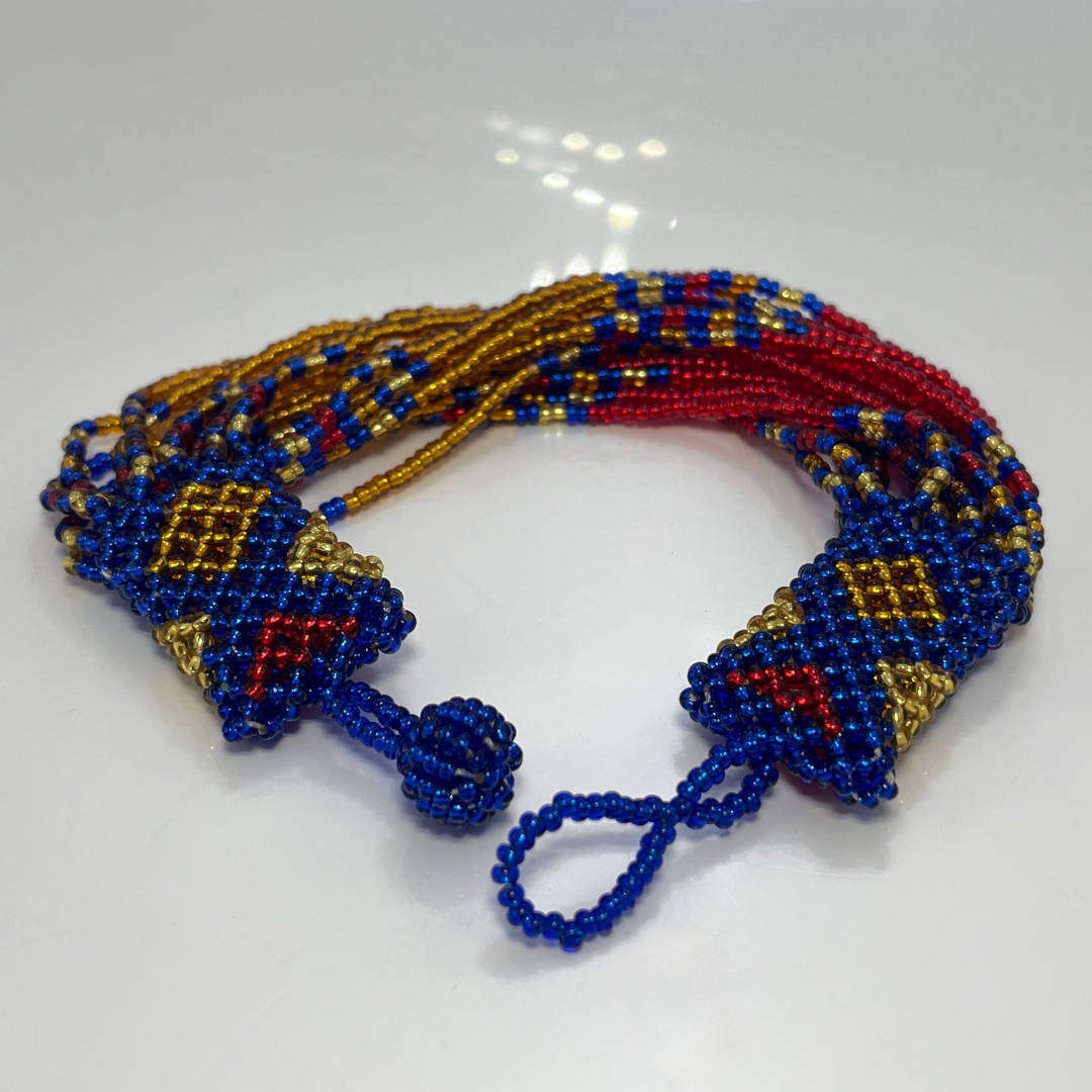 Handmade Tube Bracelet by Busilephi Glass Beads Clearance R25