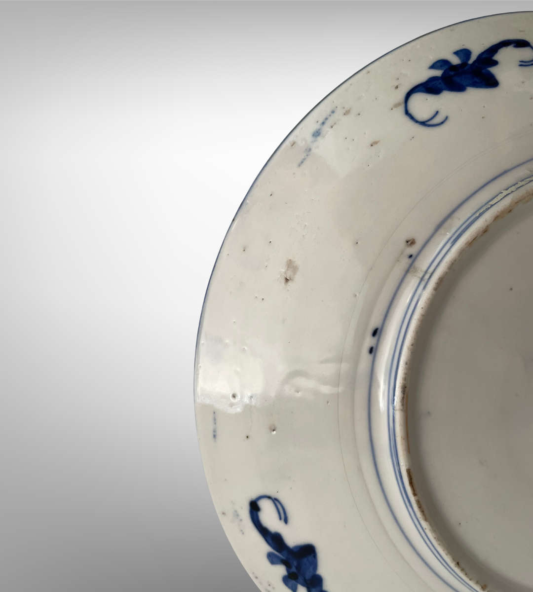 Rare Antique Meiji Japanese Arita Plate by Seiji Kaisha (1879-1897)  Impressed Mark, 21.3cm