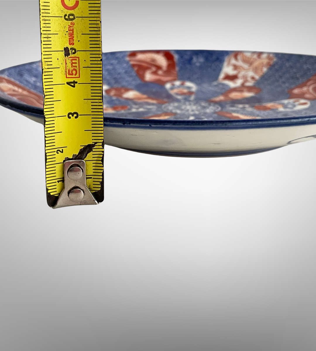 Rare Antique Meiji Japanese Arita Plate by Seiji Kaisha (1879-1897)  Impressed Mark, 21.3cm