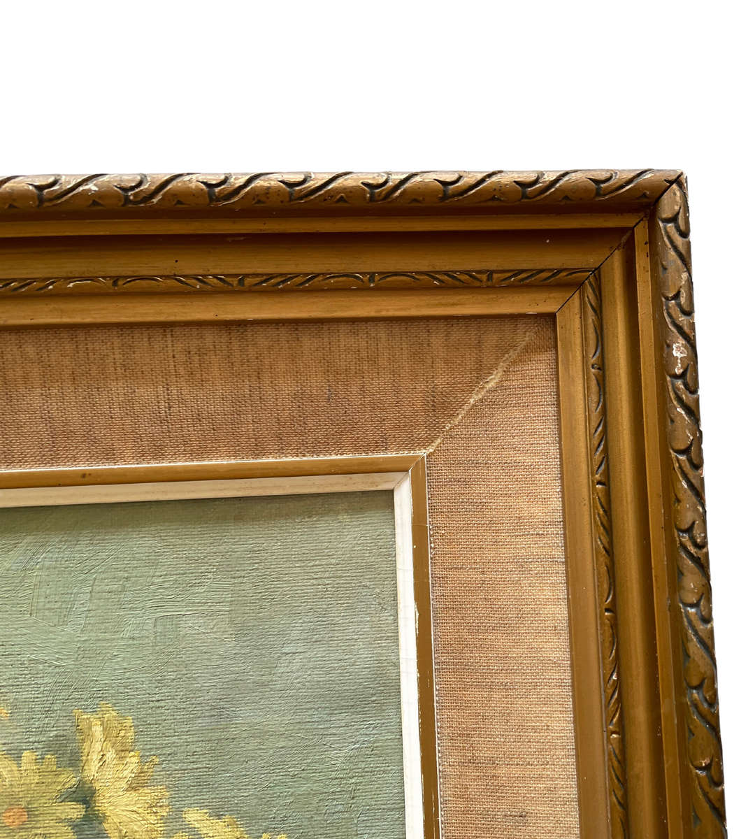 Vintage Still Life Oil Painting by M.L. Long  Framed, 59cm x 70cm