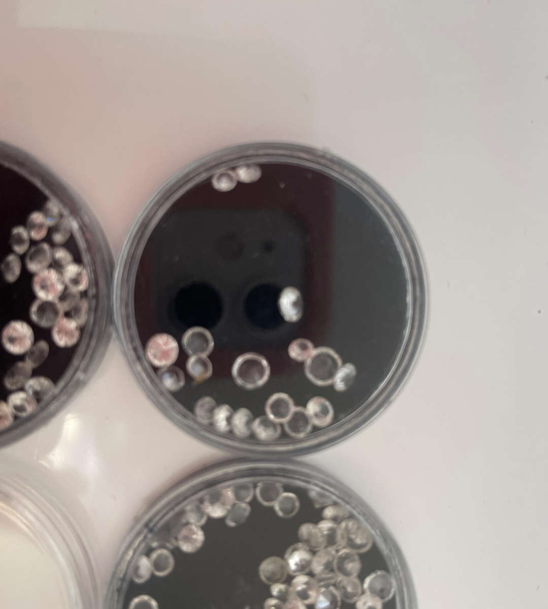 Over 100 Loose Diamond Simulants  Brilliant Cut  Removed from Gold Jewellery