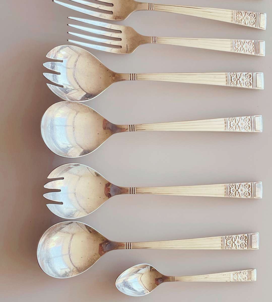 Incomplete 50-Piece NTC Silver Plated Cutlery Set (1940)  Coronation Pattern, Great Condition