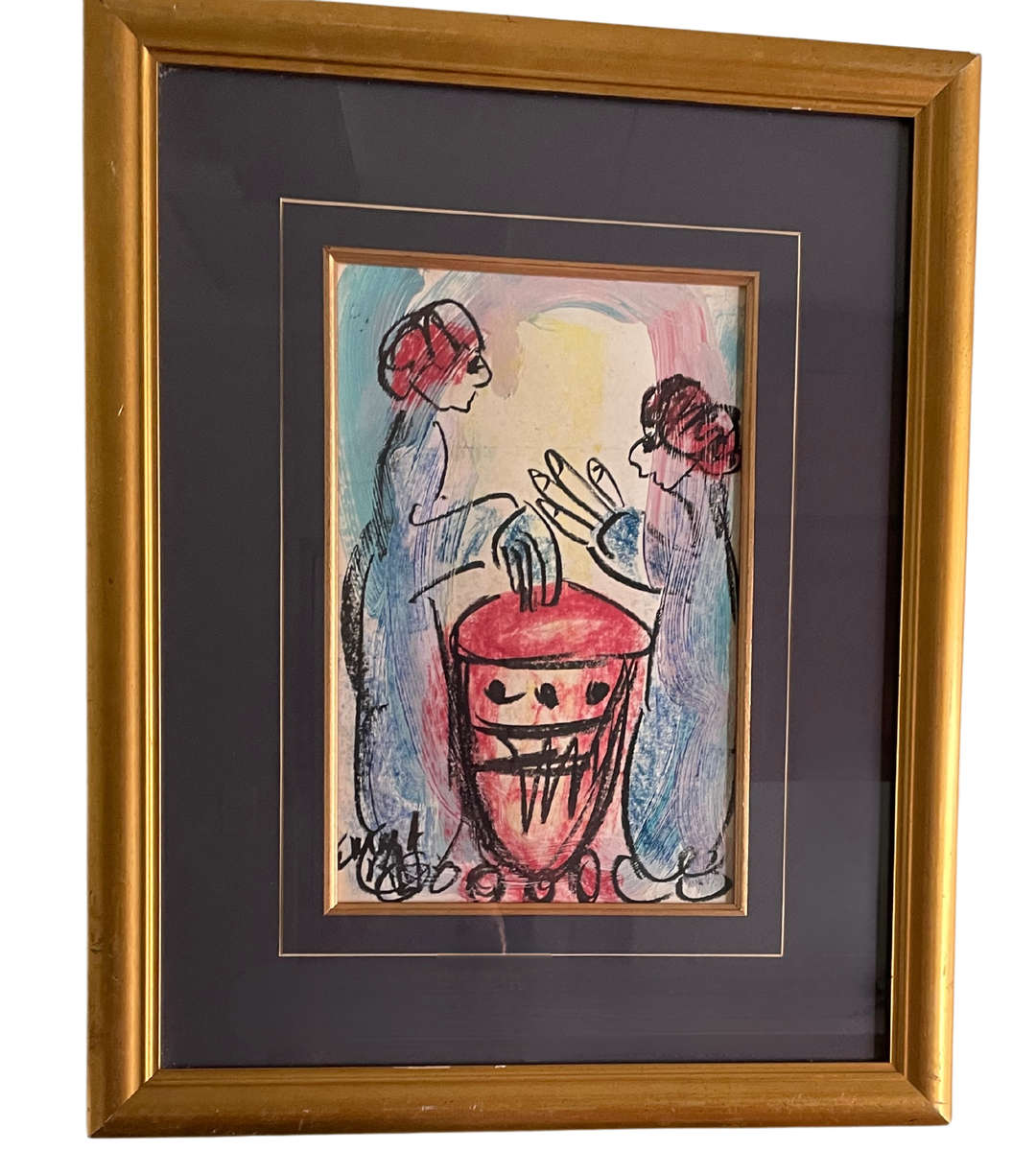 Original Emma Ray painting "Rhythm of the Djembe"