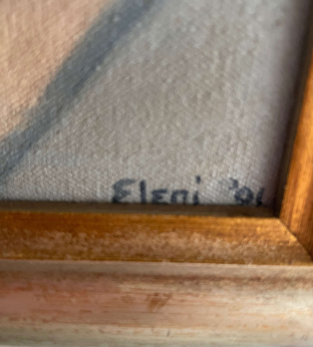 "Flowers by Paula Pryce" - Original Oil Painting by Eleni (2001) | Floral Shop Scene on Stretched