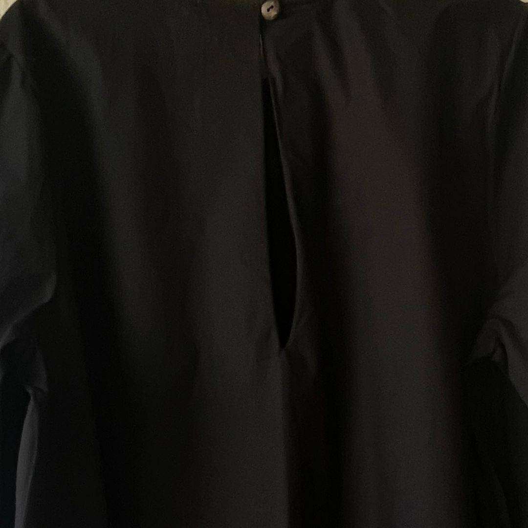 Classic Black A-Line Dress with Hidden Pockets  Cotton Linen Blend  Size XXL (Fits SA 4648)