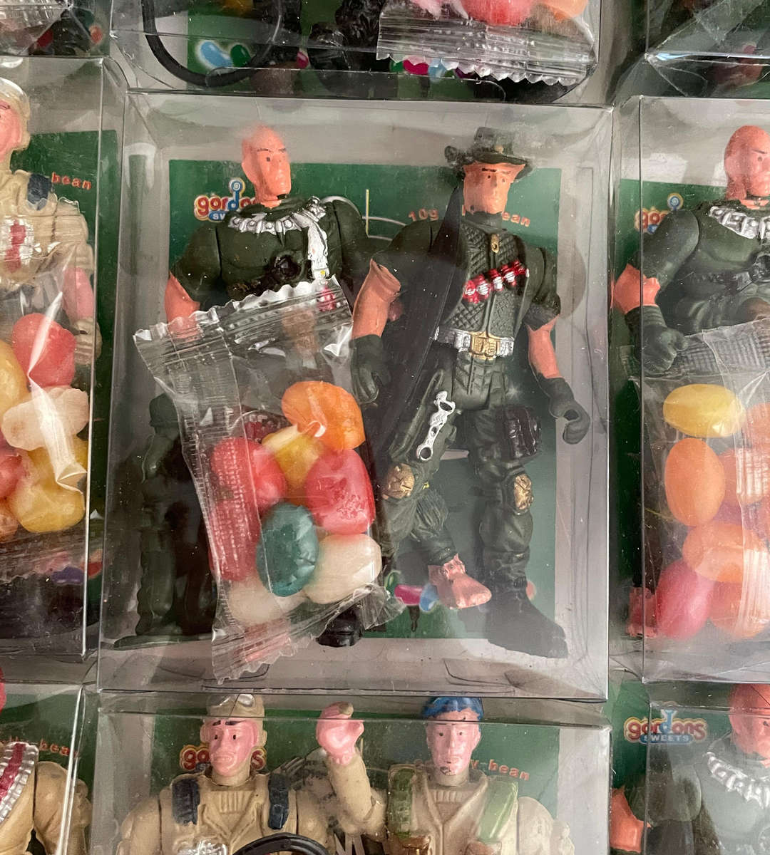 Lot of 10 Army Team Sets (2 soldiers each) - Gordons Sweets 2009 - Display Only