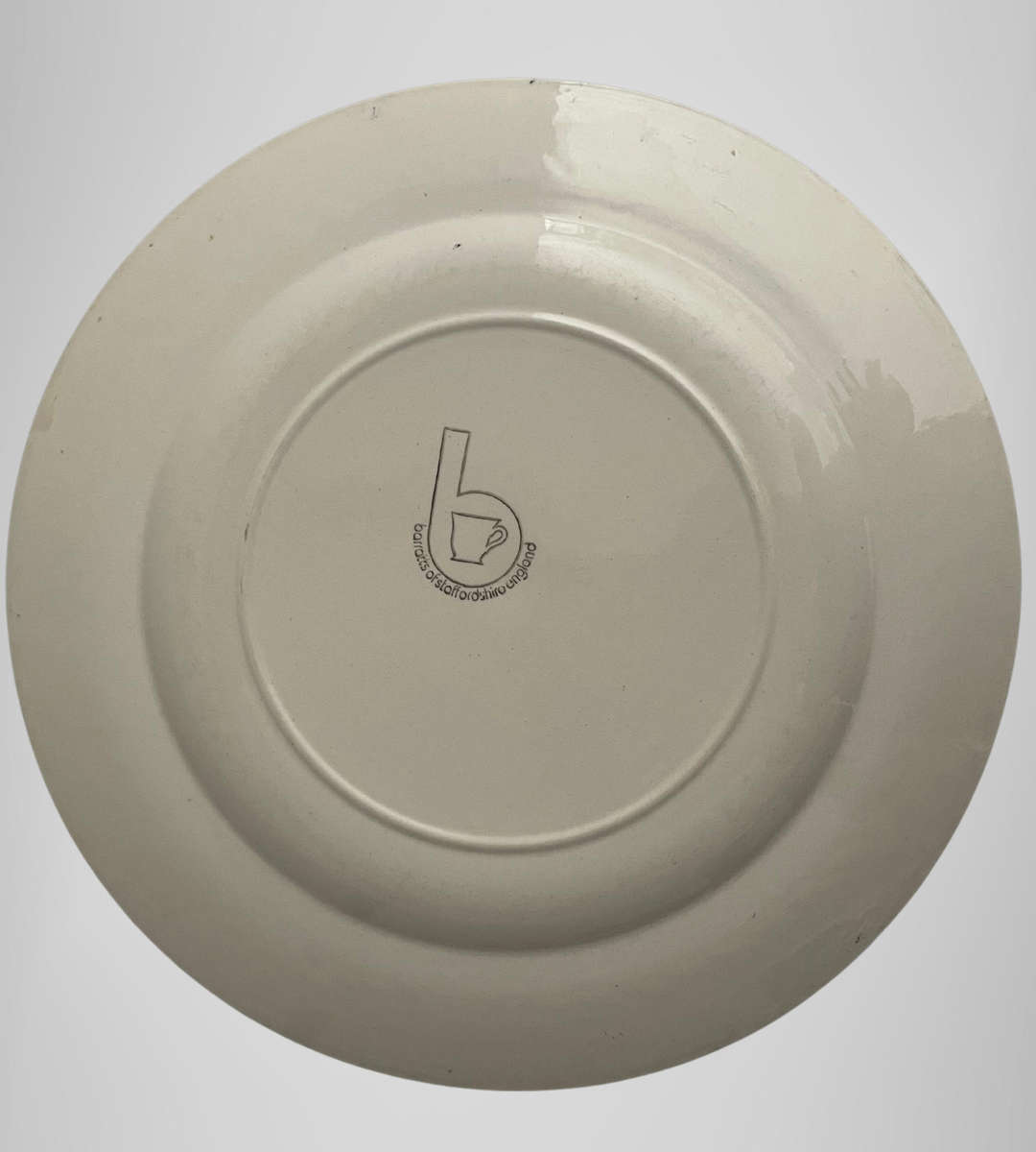 Vintage Blue Willow Transferware Dinner plate  Barratts of Staffordshire, 1950s-1970s, 25.7mm