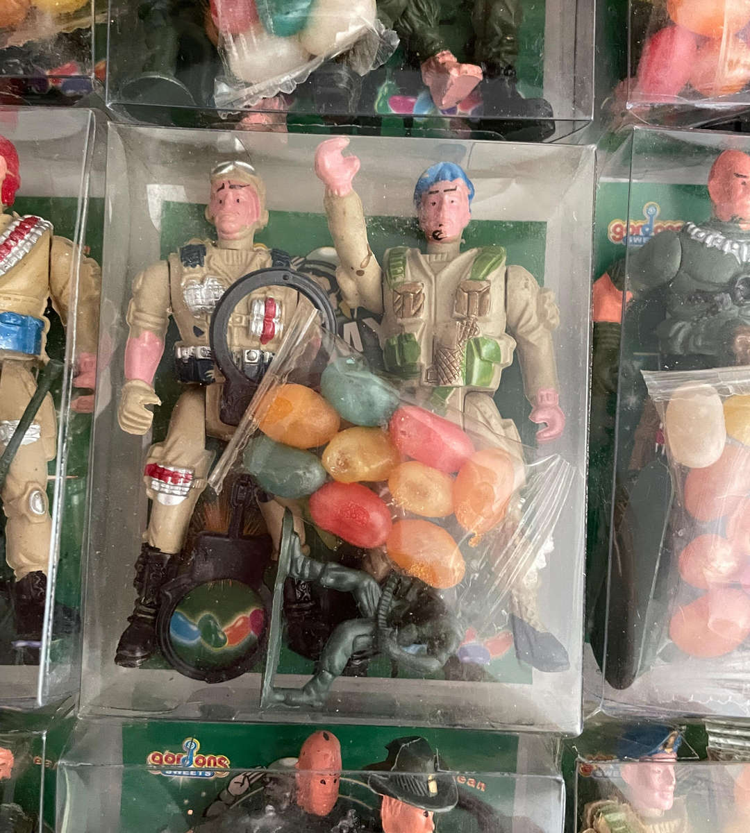 Lot of 10 Army Team Sets (2 soldiers each) - Gordons Sweets 2009 - Display Only