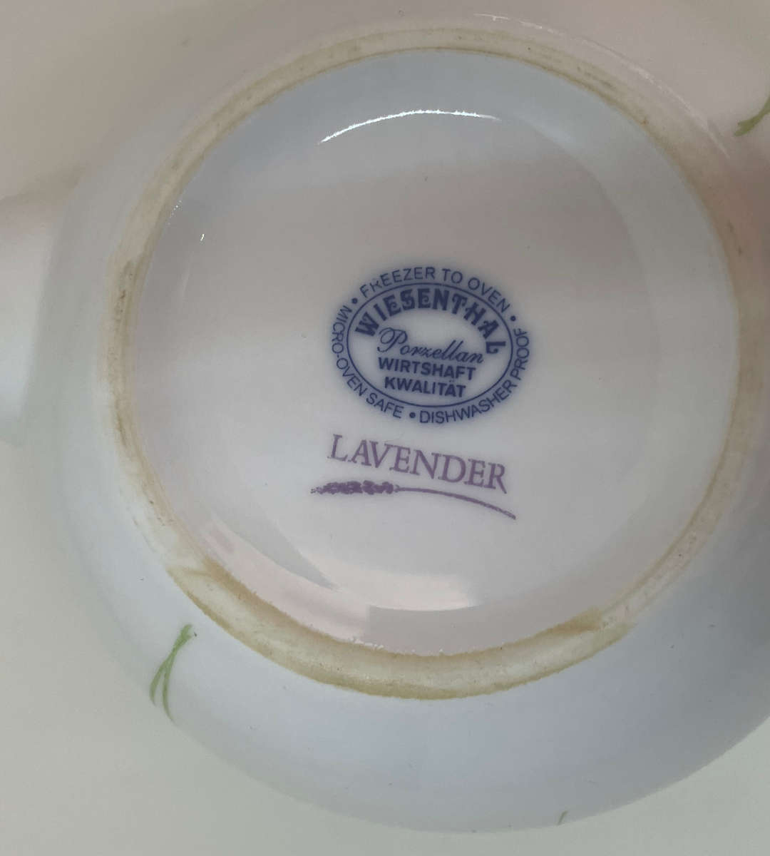 Wiesenthal Porcelain Lavender Teapot  Freezer, Oven & Microwave Safe