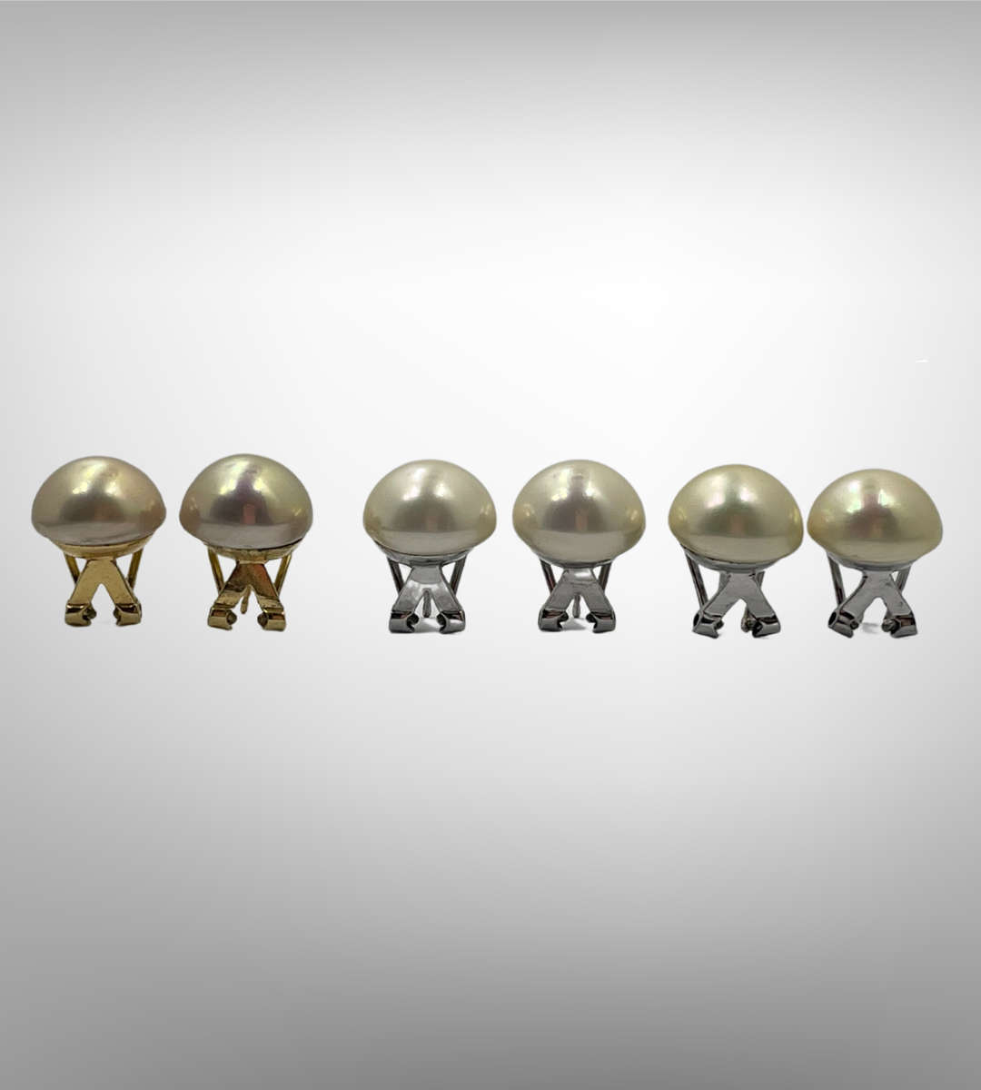 Reserved for Danie- Vintage Marvella - Lot of 3 Pairs - 11mm - Gold & Silver Tone