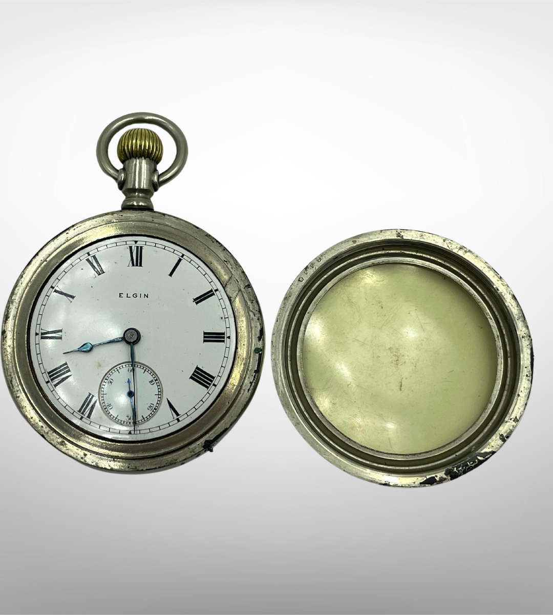 Antique Elgin Pocket Watch  7 Jewels, 1901, Silveroid Case  (Needs Service)