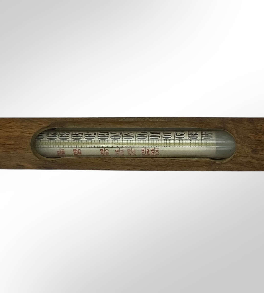 Antique Dr. Forbes Bath Thermometer (1890s-1919)  Beech Wood Floating Thermometer, Rare Collectible
