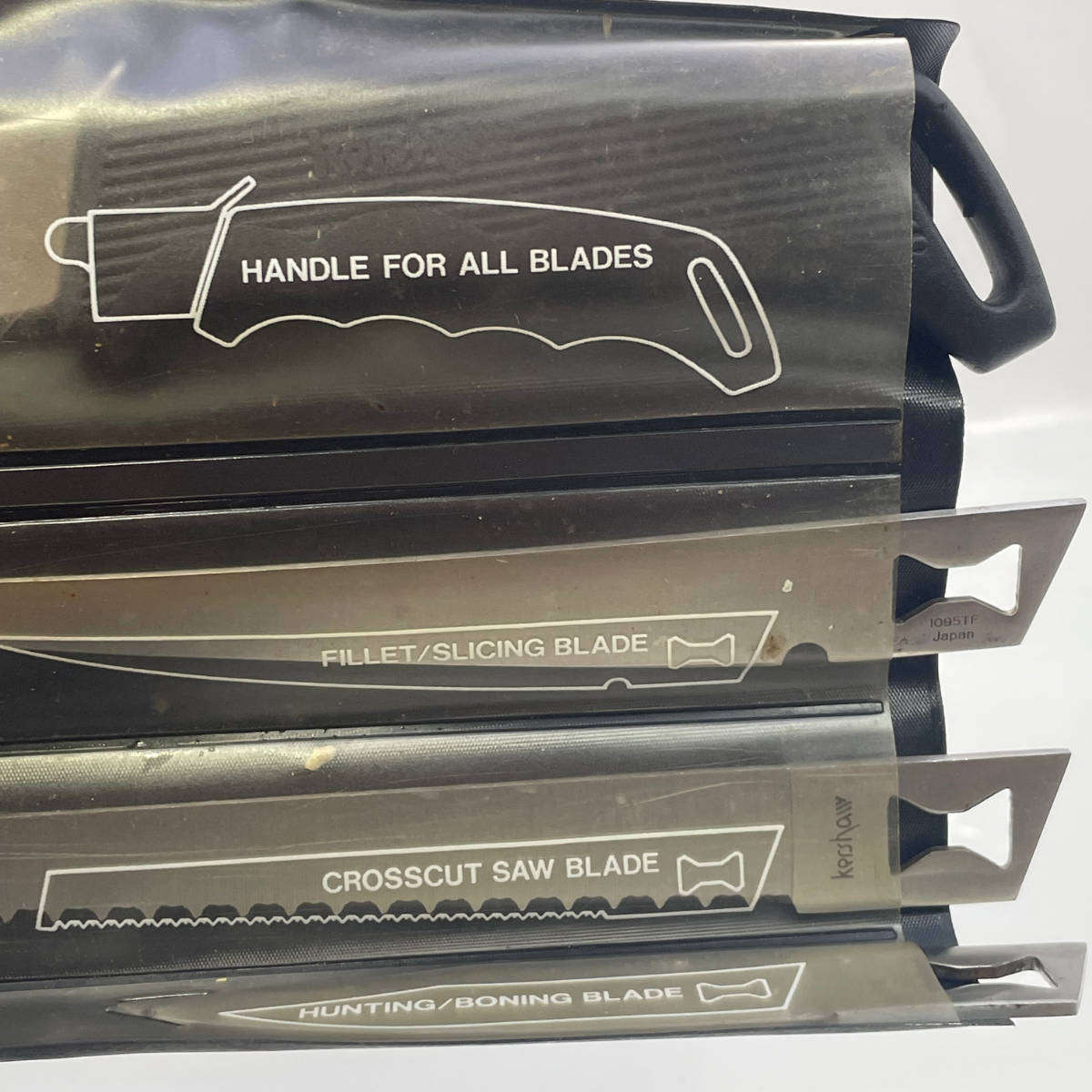 2 × Original Kershaw Knife Sets  Large Blade Set (6 Blades, No Handle) & Smaller Set with Handle