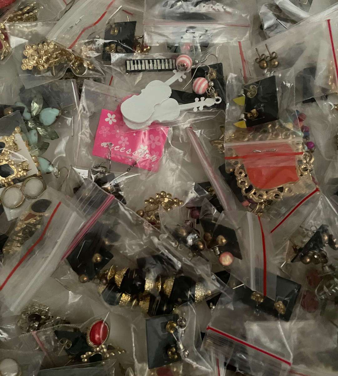 Lot of 700+ Costume Jewelry Earrings  Mixed Styles & Duplicates, Sold As-Is