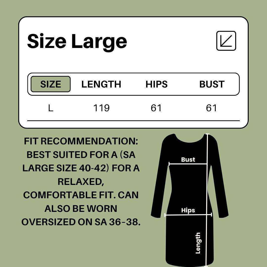 Black Cotton-Linen Maxi Sleepwear Dress with Side Slits & Pockets  Size Large (Fits SA 4042)  R85