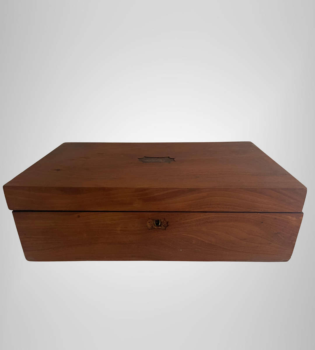 Antique Victorian Mahogany Writing Slope | Lap Desk | Circa 1870 | Restoration Project | No Key